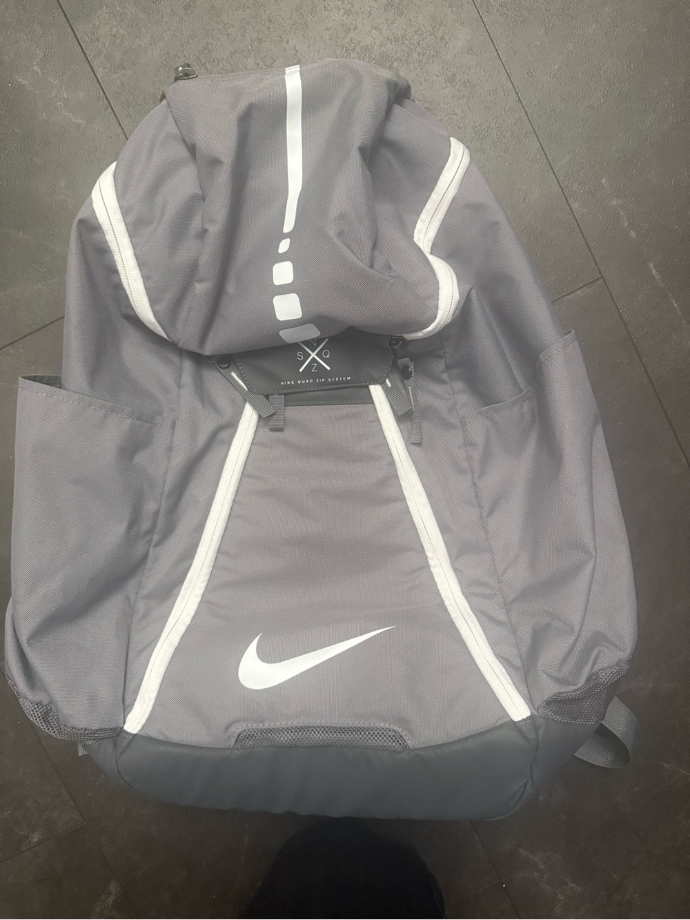 Nike Hoops Elite Max Air Team 2.0 Gray Men's Basketball Backpack